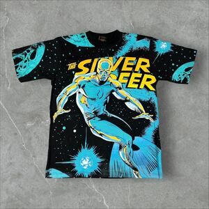 Vintage Silver Surfer Marvel Comics AOP All Over Print Size XL Modern T-Shirt
